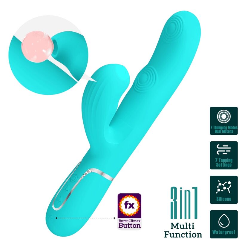 Pretty Love Perlita rabbit vibratore verde acqua