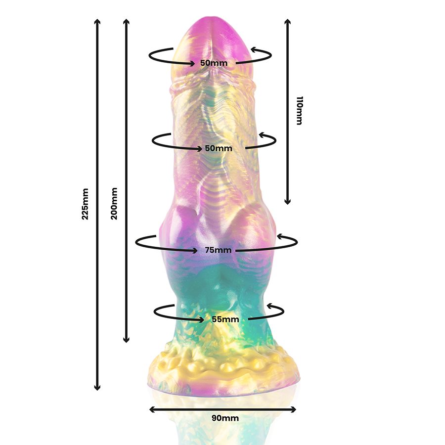 Epic Cybersilicock Iris dildo silicone arcobaleno 20 cm