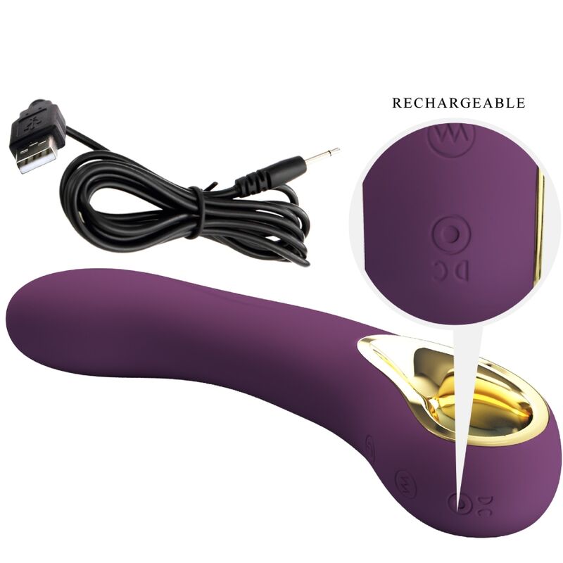 Pretty Love Ethan vibratore viola flessibile 12 modalità