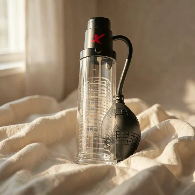 PDX Elite Suck-N-Pump Stroker pompa masturbatore vibrante