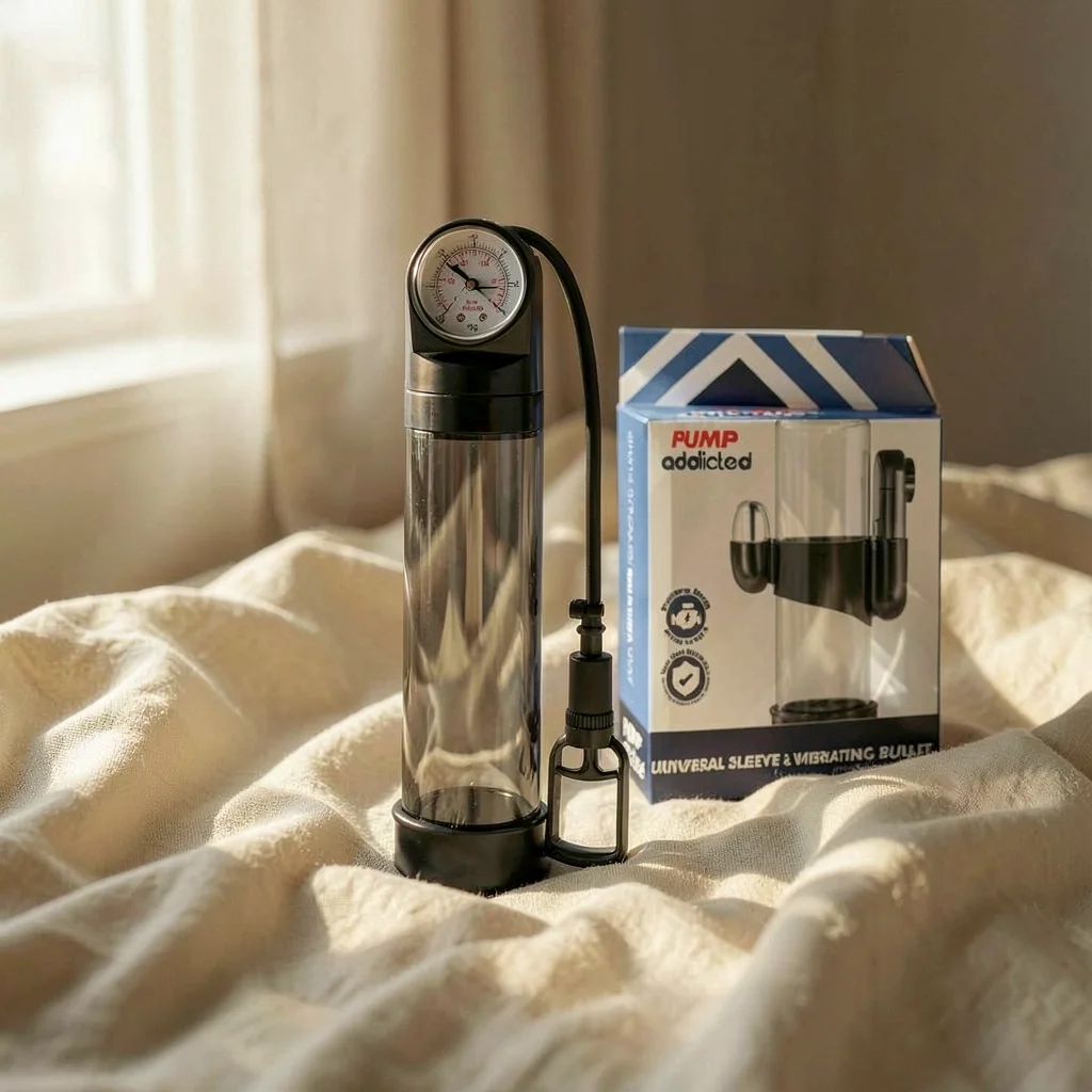 Pump Addicted RX9 pompa pene nera con vibratore