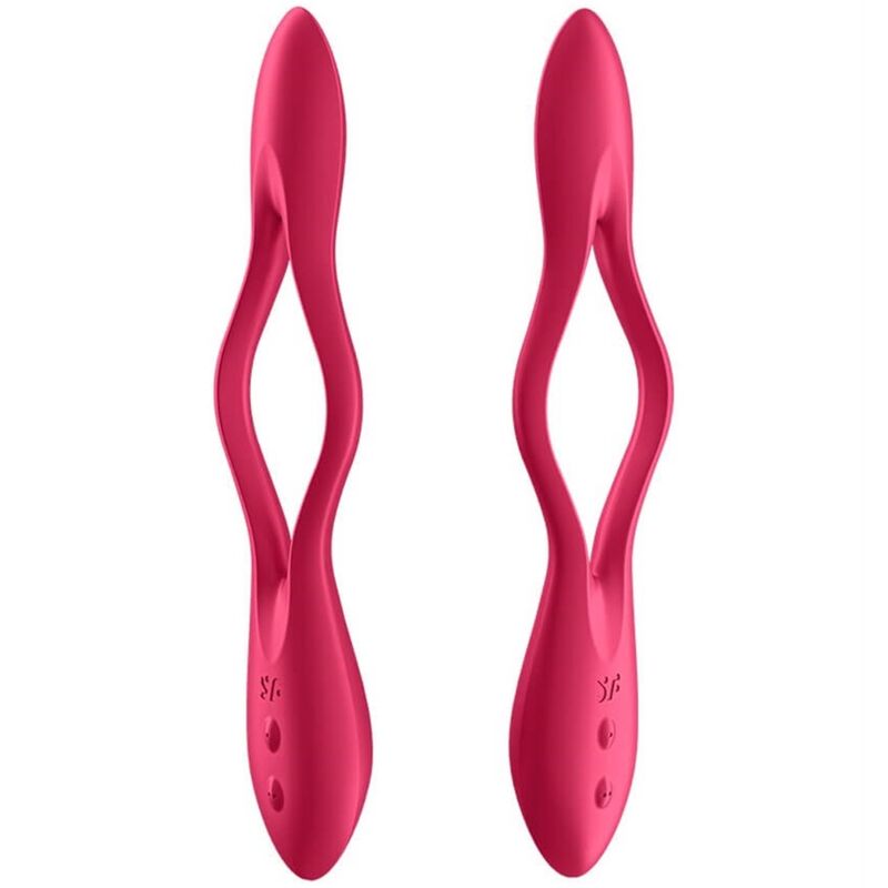 Satisfyer Elastic Joy vibratore rosso flessibile 2 motori