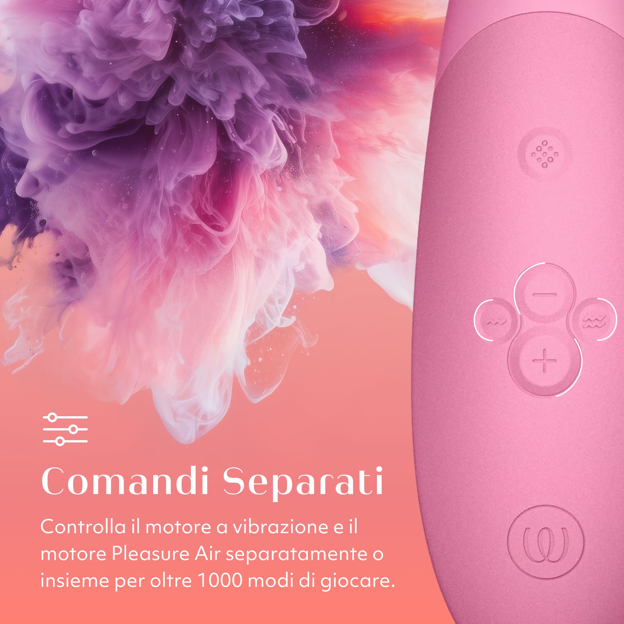 Womanizer Enhance succhia clitoride rosa chiaro doppia stimolazione