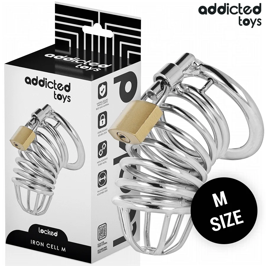 Addicted Toys Iron Cell M gabbia di castità metallo