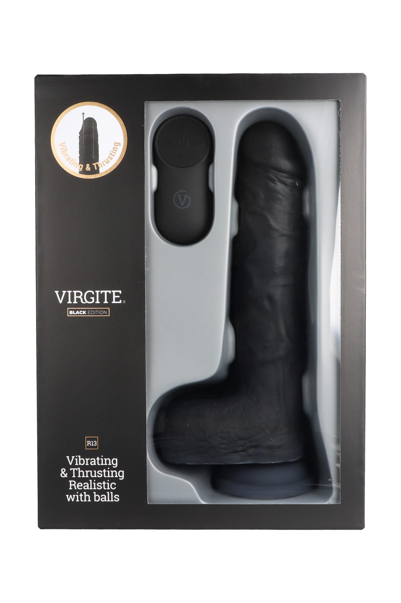 Virgite Love Hit R13 vibratore realistico 20 cm nero