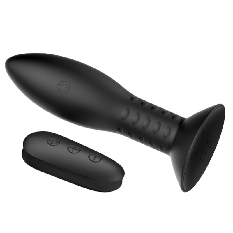 Mr. Play Spina Rotante plug anale vibrante nero telecomando