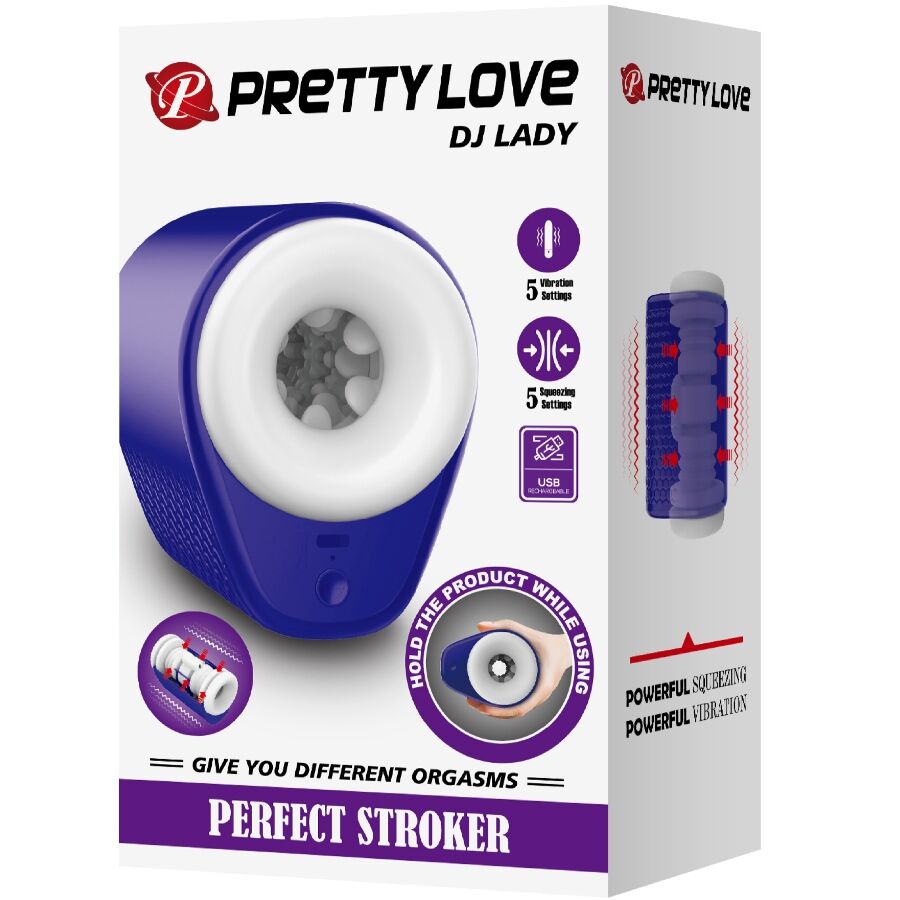Pretty Love DJ Lady masturbatore maschile viola vibrante