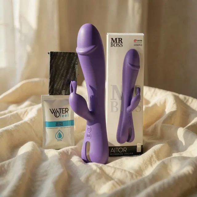 Mr Boss Aitor vibratore rabbit lilla 2 motori