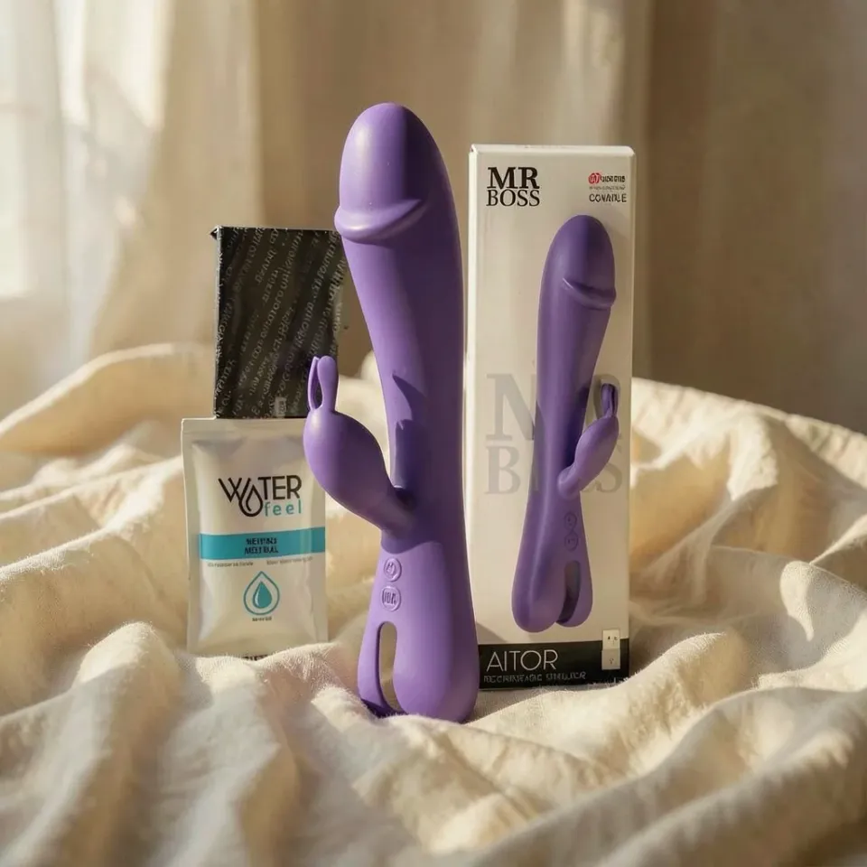 Mr Boss Aitor vibratore rabbit lilla 2 motori