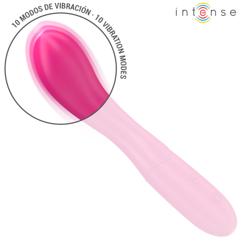 Intense Lisette vibratore rosa 19 cm flessibile