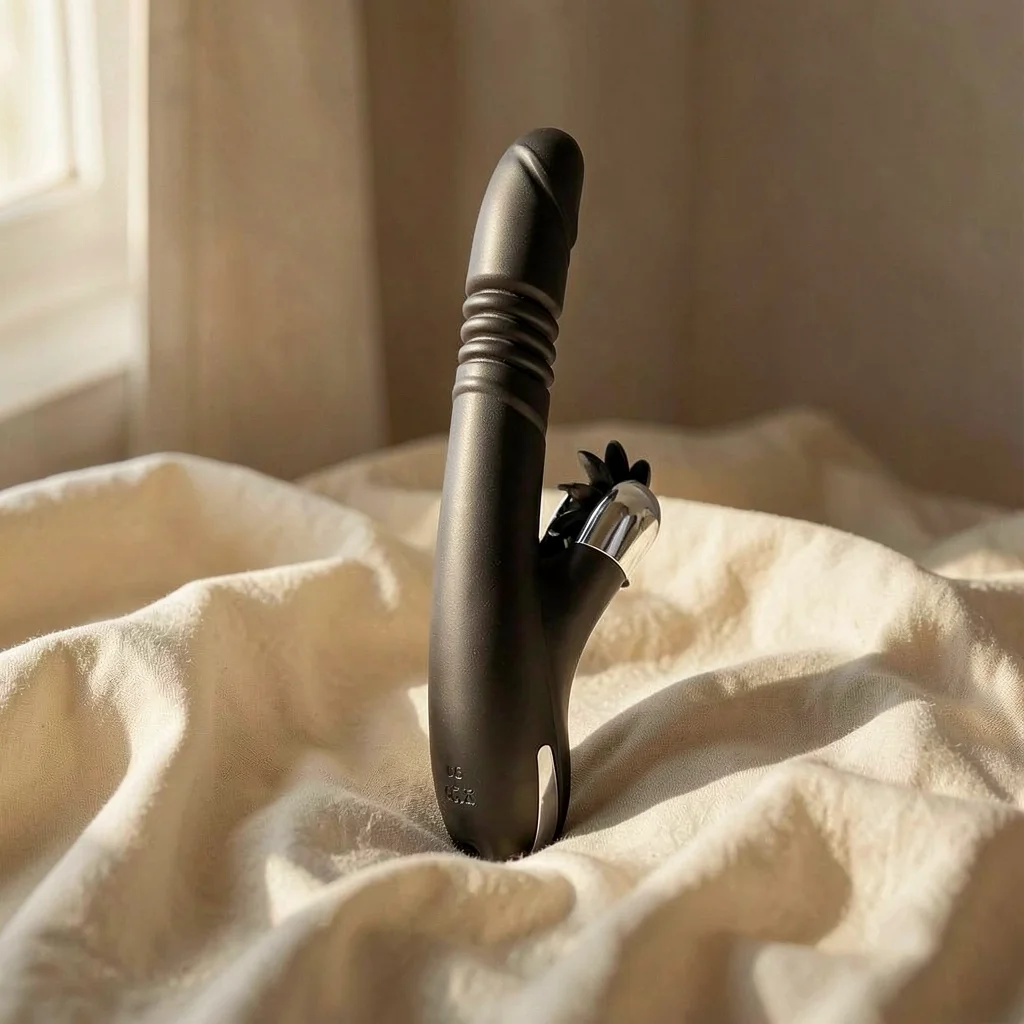 Black Silver Reed vibratore rabbit 3 motori 21 modalita