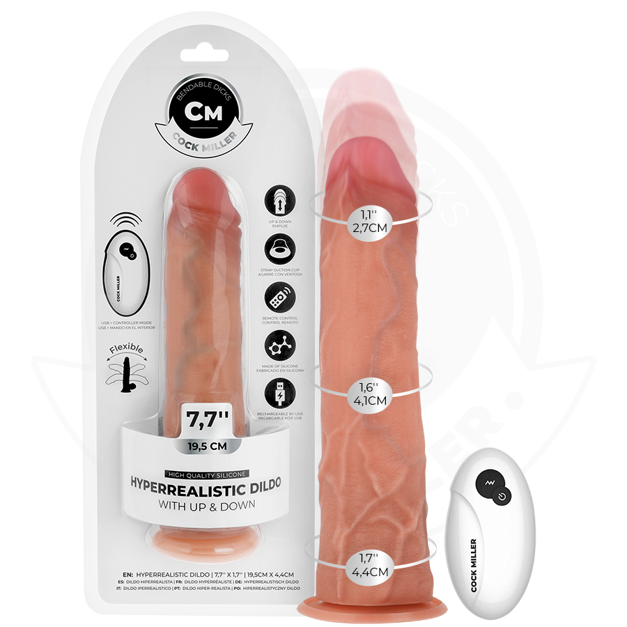Cock Miller Thrust vibratore spinta 19,5 cm con telecomando