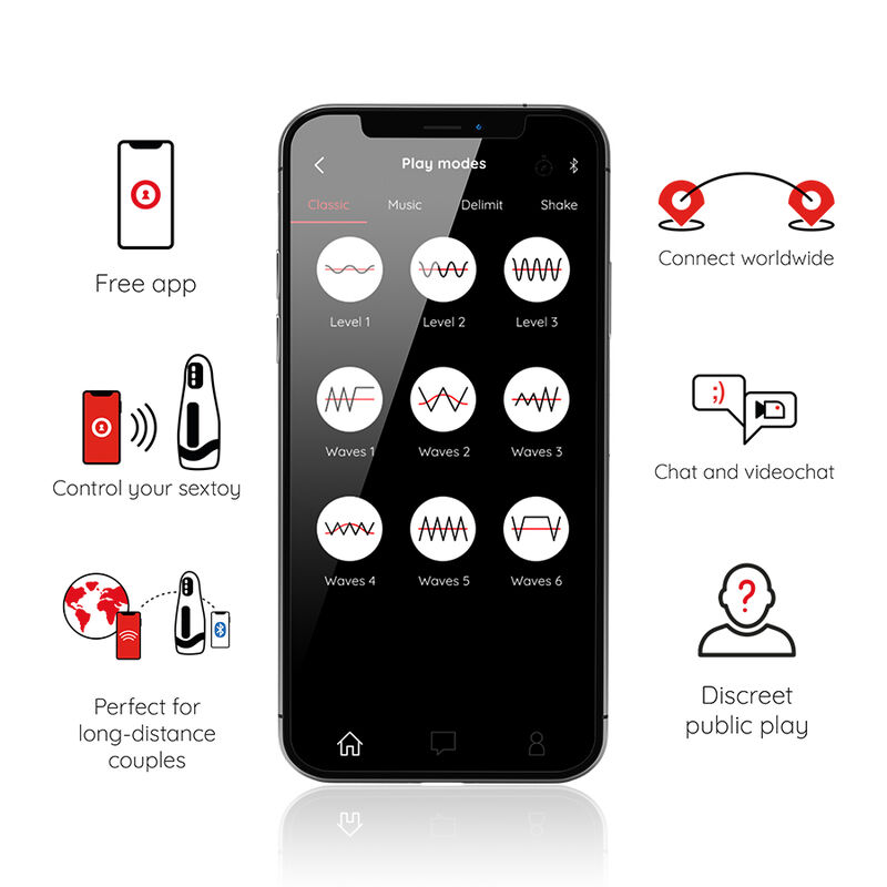 Oninder Seoul masturbatore maschile vibrante app