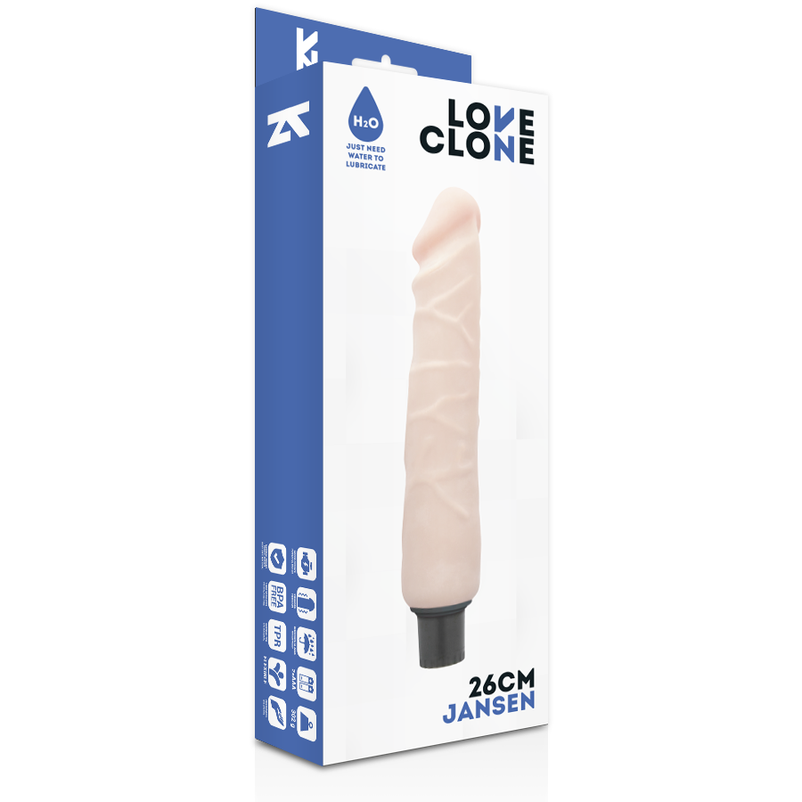 LoveClone Jansen vibratore realistico autolubrificante