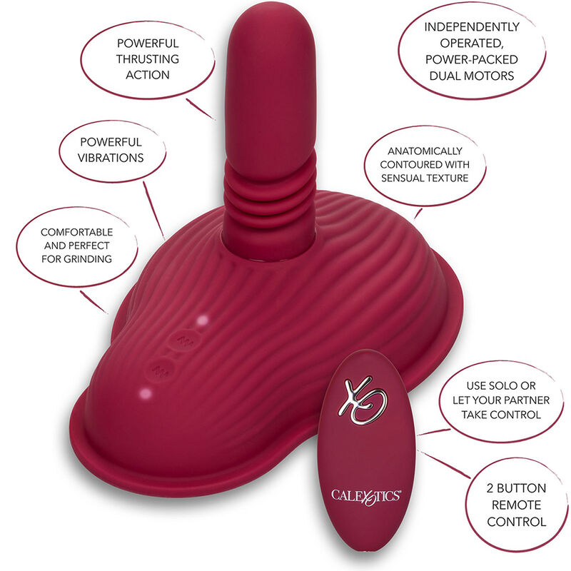 CalExotics Dual Rider Rosso vibratore spingente telecomando