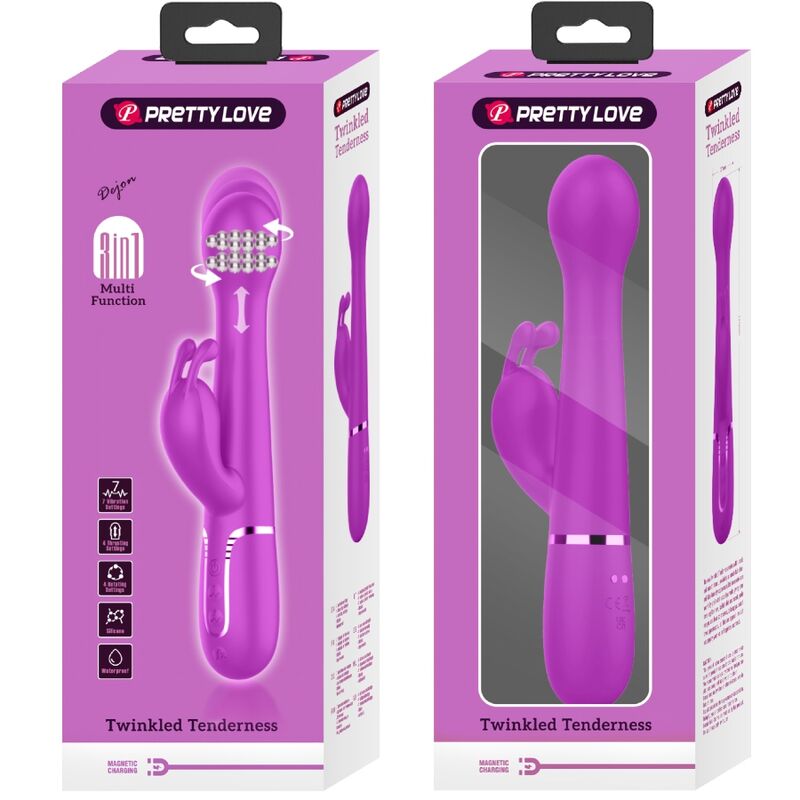 Pretty Love Dejon vibratore rabbit viola spinta
