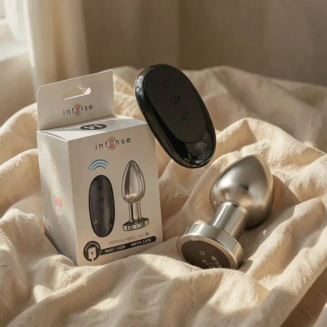 Intense Plug Vibrante M plug anale metallo telecomando