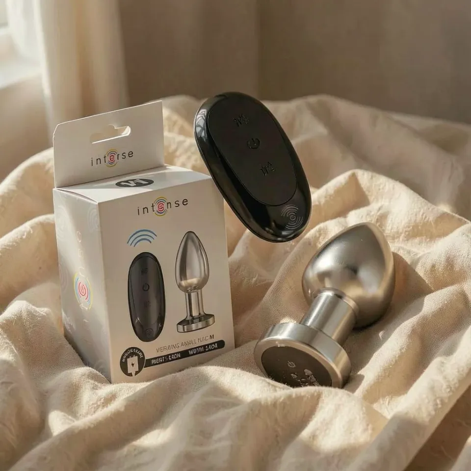 Intense Plug Vibrante M plug anale metallo telecomando