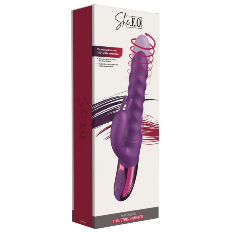 She.E.O Rabbit Swirl vibratore rabbit viola