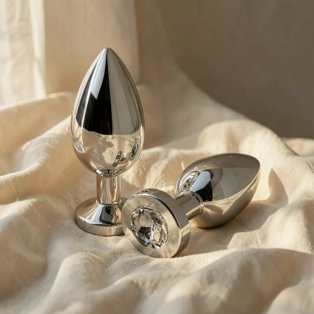 Metal Hard Diamond Plug plug anale acciaio trasparente