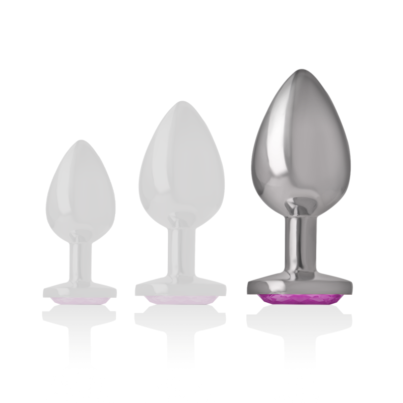 Intense Gioiello Rosa plug anale metallo L 9x4 cm