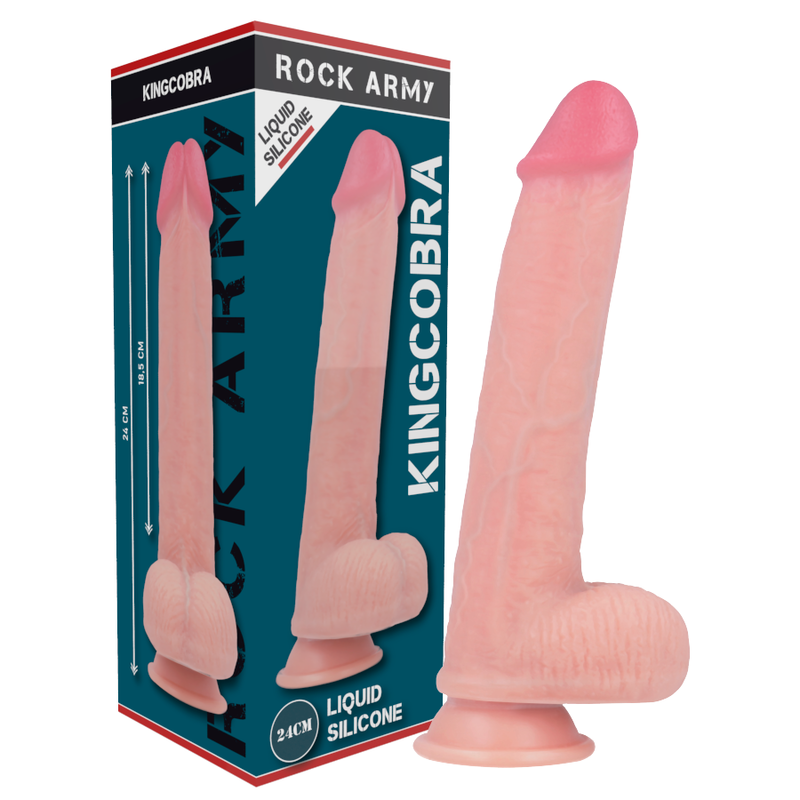 RockArmy KingCobra dildo 24 cm con imbracatura silicone