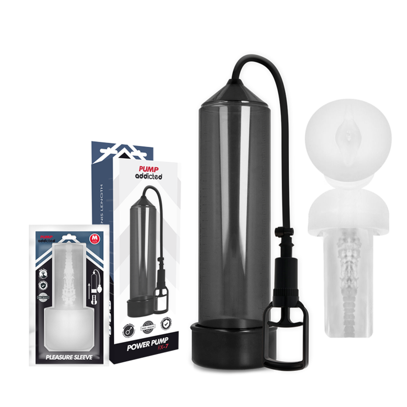 Pump Addicted RX7 Nero Pompa Pene 24 cm