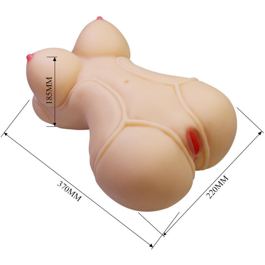 Crazy Bull Diana torso masturbatore TPR 5 kg 2 ingressi