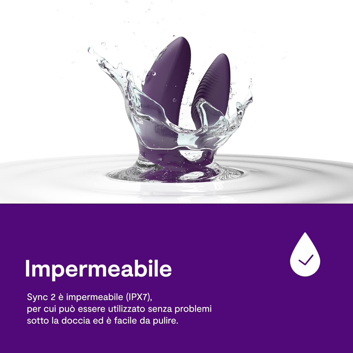 We-Vibe Sync 2 vibratore di coppia viola con app