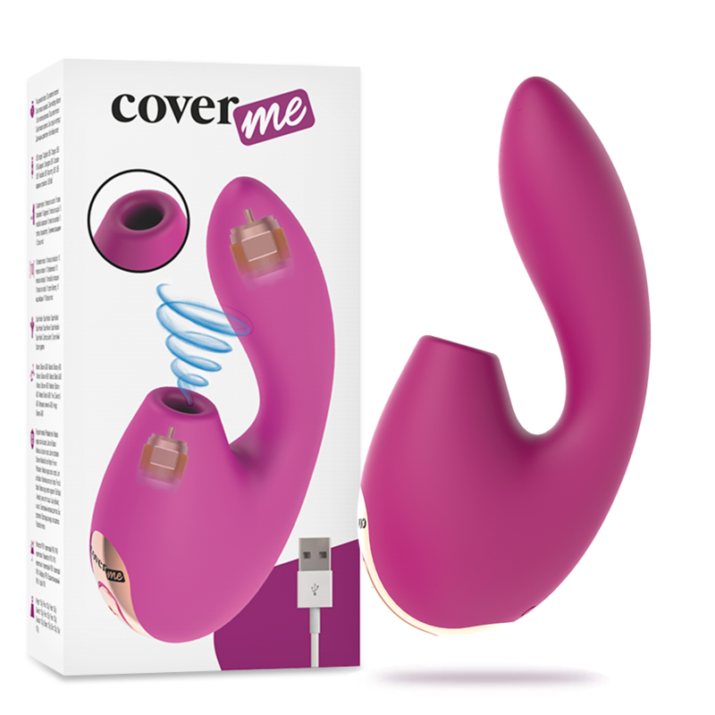 Coverme Doppio Piacere vibratore succhiaclitoride silicone