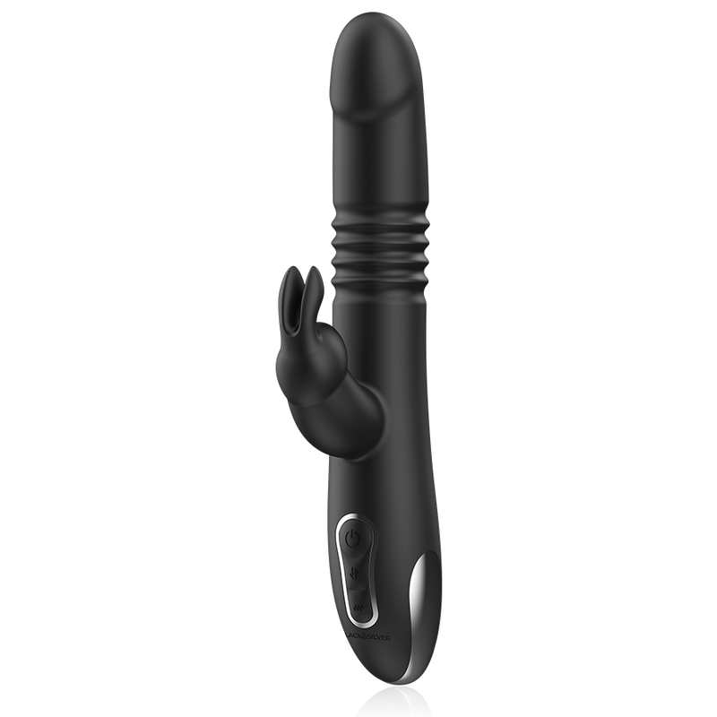 Black&Silver Kenji Stimulating Vibe vibratore rabbit ricaricabile