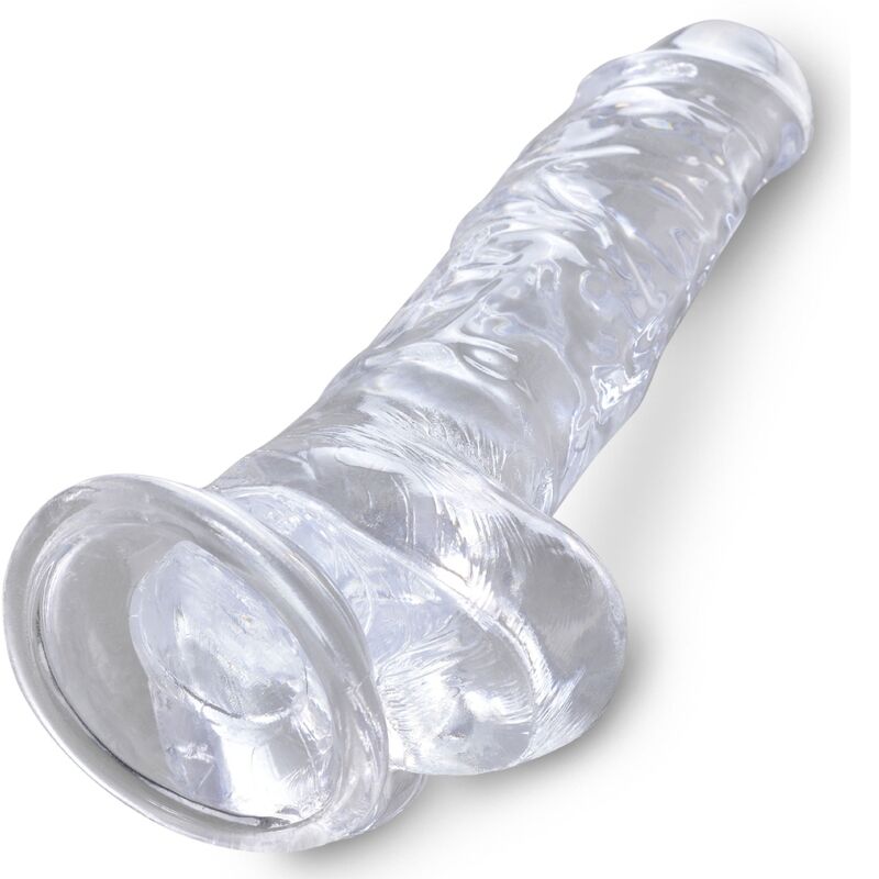 Pipedream King Cock Clear dildo trasparente 16,5 cm con ventosa