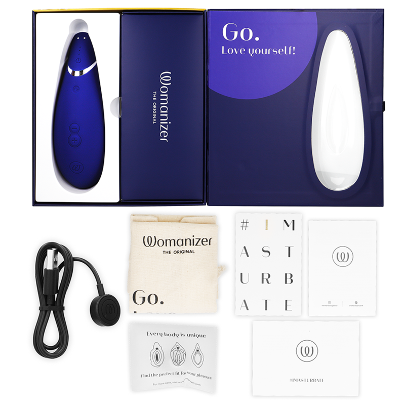 Womanizer Premium 2 stimolatore clitorideo mirtillo 14 livelli