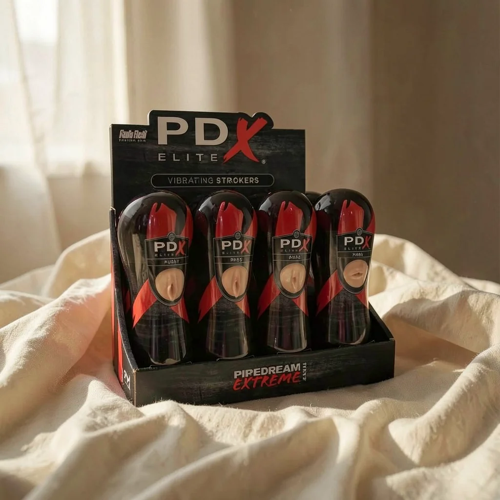 PDX Elite Set Stroker 12 pz masturbatori misti vibrante