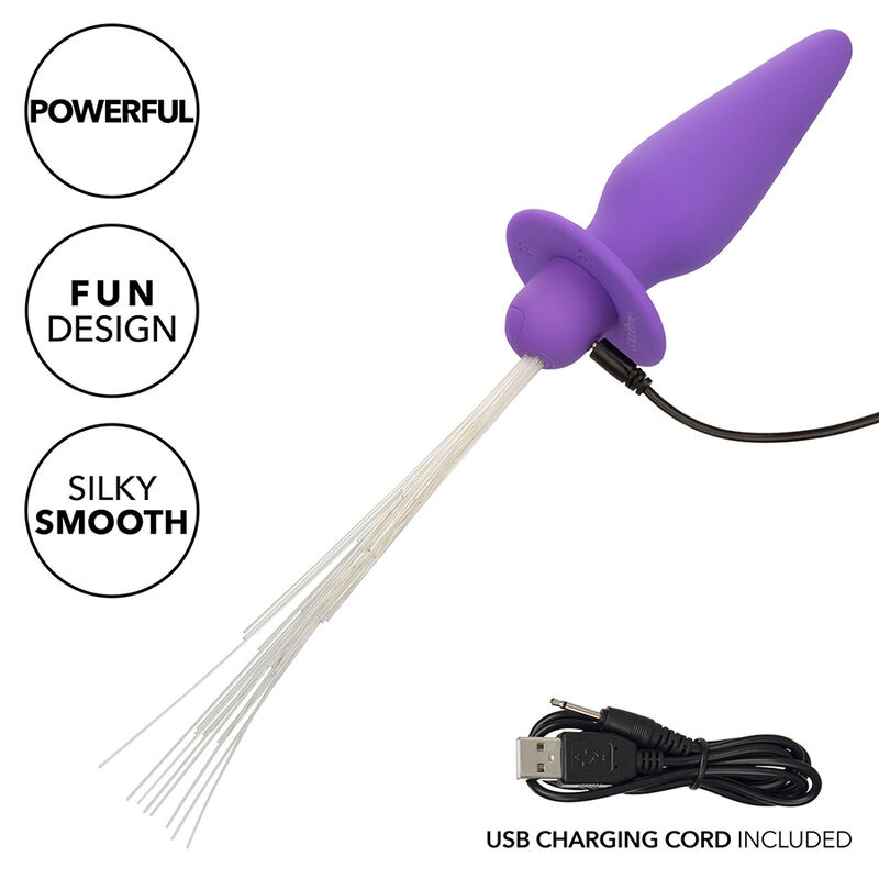 CalExotics Southern Lights Viola plug vibrante luminoso 10 funzioni