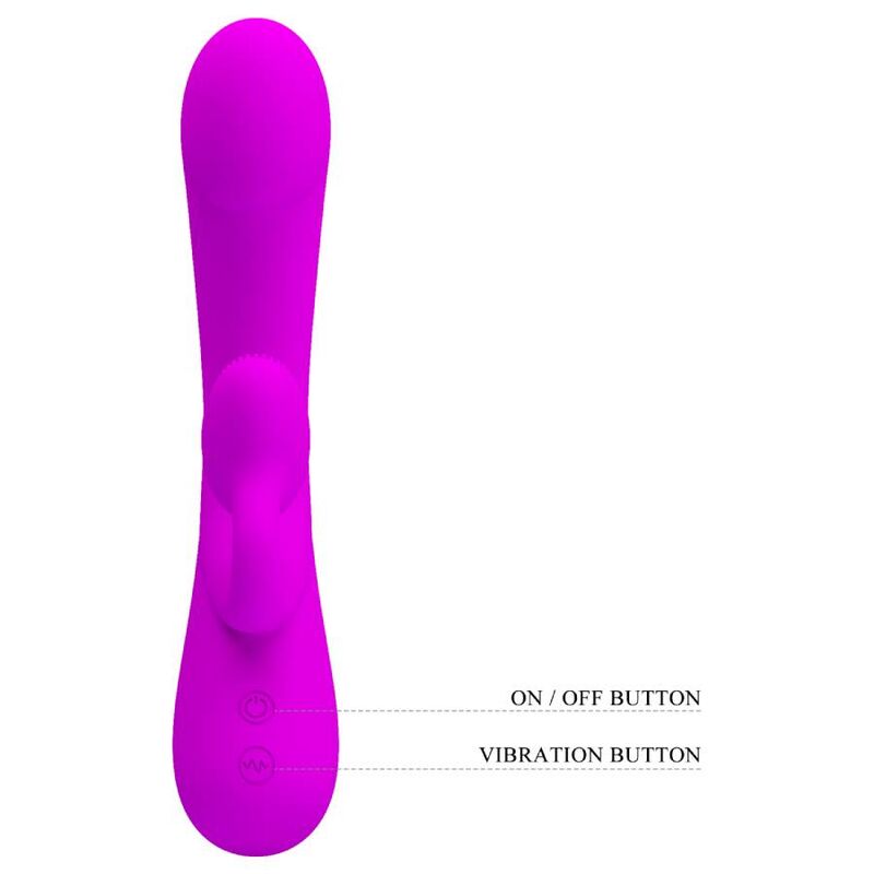 Pretty Love Sincero viola vibratore clitorideo con setole