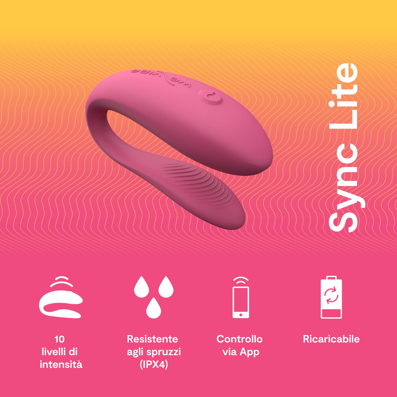We-Vibe Sync Lite vibratore di coppia rosa ricaricabile