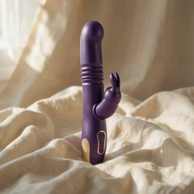 Treasure Bastian vibratore rabbit rotante con spinta