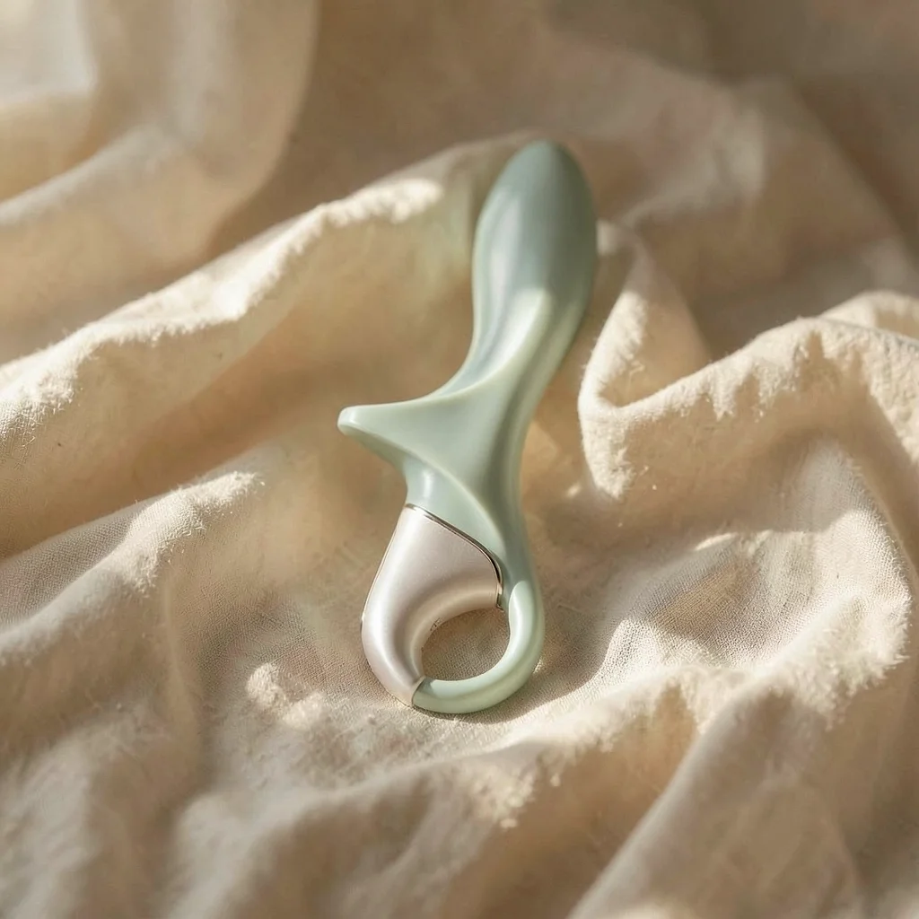 Satisfyer Air Pump Booty 3 plug gonfiabile grigio verde