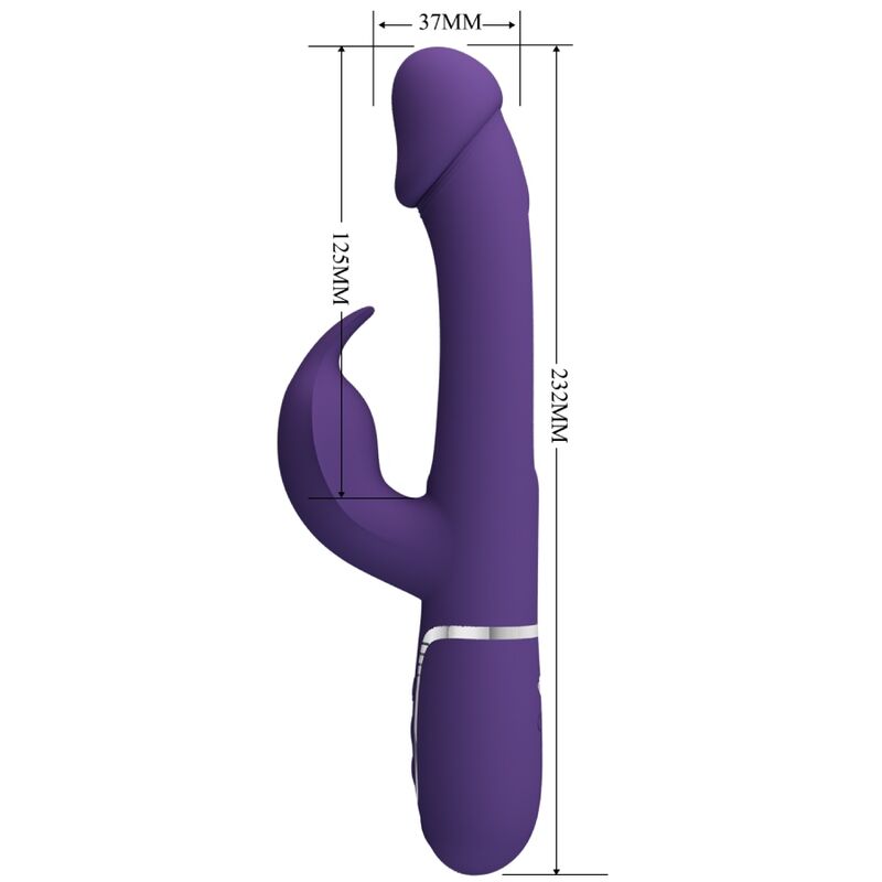 Pretty Love Kampas rabbit vibratore viola 7 funzioni oscillante