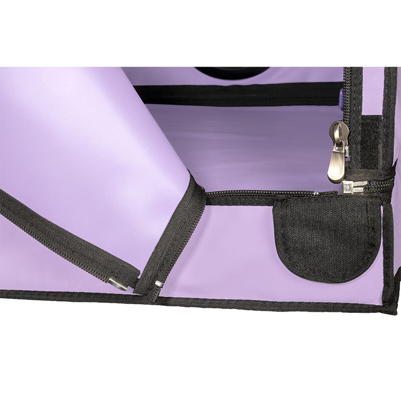 Frutille Kink Club La Niche Viola cabina BDSM con manette