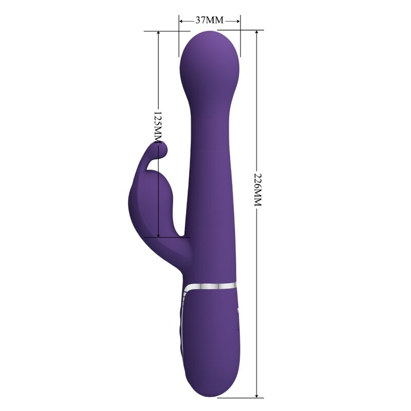 Pretty Love Dejon rabbit vibrante viola rotante