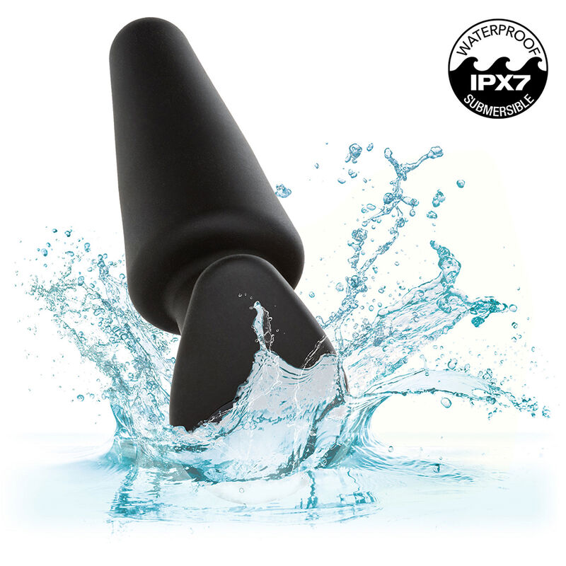 CalExotics Rock Bottom Conico plug anale nero vibrante