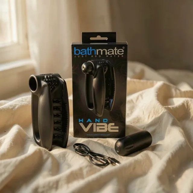 Bathmate Vibra a Mano masturbatore ali silicone 10 vibrazioni