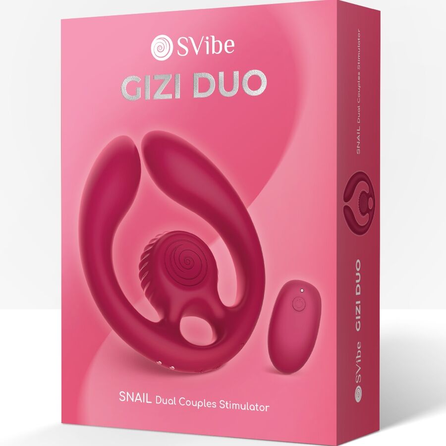 Snail Vibe Gizi Duo vibratore coppia bordeaux 3 motori
