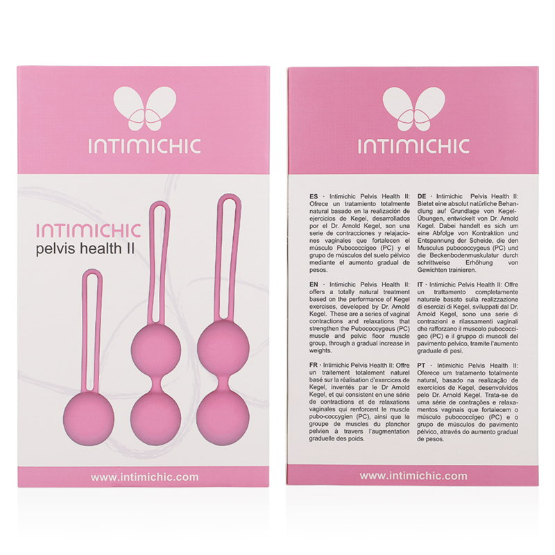 Intimichic Pelvis Health II palline kegel silicone kit 3 pz