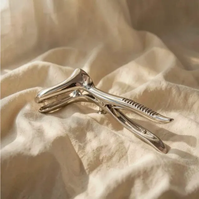 Metal Hard Speculo Anale Doppio dilatatore acciaio 4 cm