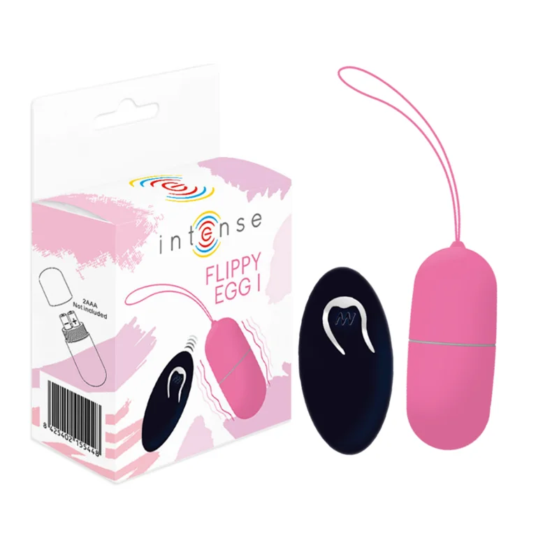 Intense Flippy Egg I ovetto vibrante rosa telecomando 10 m
