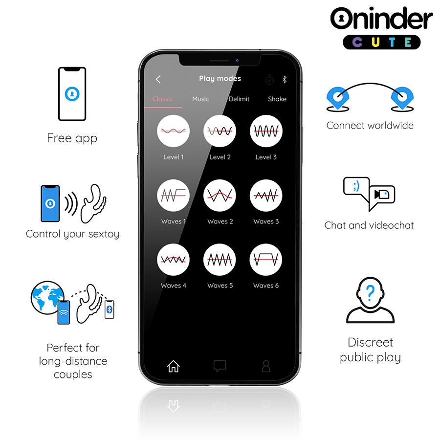 Oninder Cute Triple vibratore triplo stimolazione 9 modi