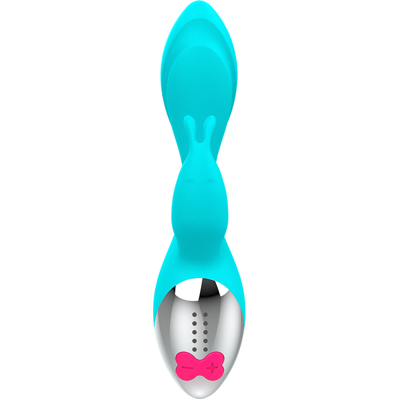 Happy Loky Miki vibratore turchese 2 motori waterproof